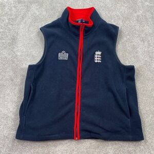 England Cricket Gilet Training Vest Jacket Admiral Women's Size XL Navy Blue
